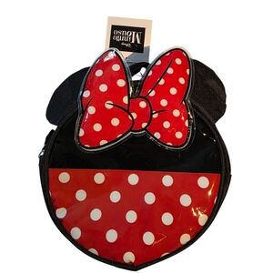 Disney Minnie Mouse Kids Insulated Lunchbag Red and Black NWT